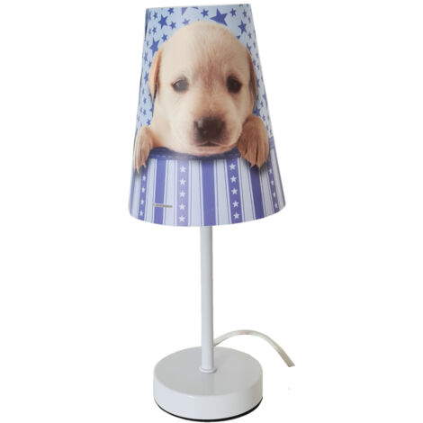 Petite lampe de chevet chiot (1/2)