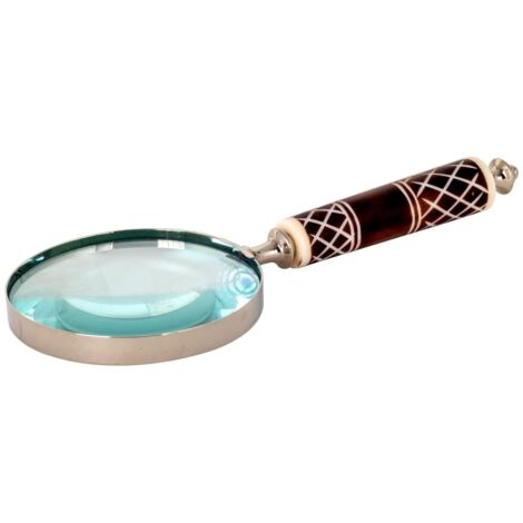 Loupe décorative Marron et blanche