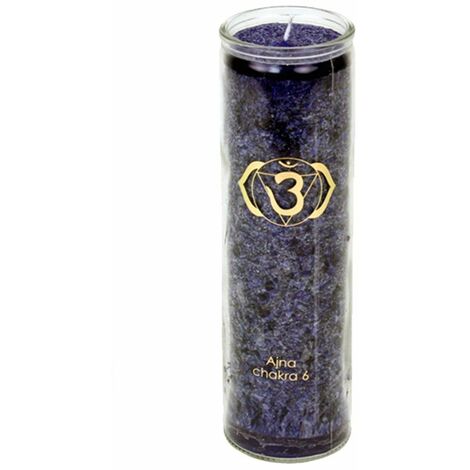 Bougie en stearine 100 heures chakra 6 (1/2)