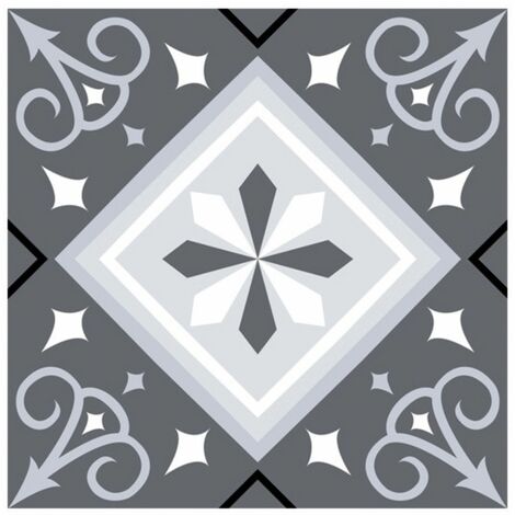 6 stickers nuances de gris 15 x 15 cm (1/2)
