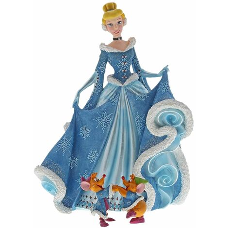 Statuette en résine Cendrillon Couture avec Jaq et Gus (1/4)