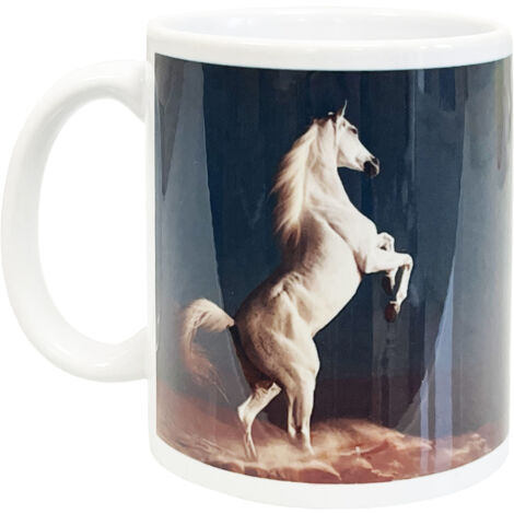 Mug en céramique Cheval blanc - Cbkreation