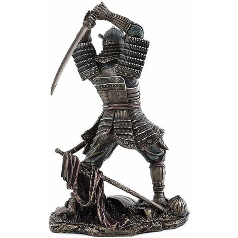 Statuette Samouraï PARASTONE - Aspect Bronze - Résine - Neuf - Décoration Adulte