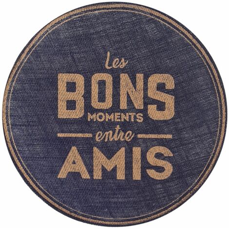 Set de table rond Les bons moments entre amis (1/2)
