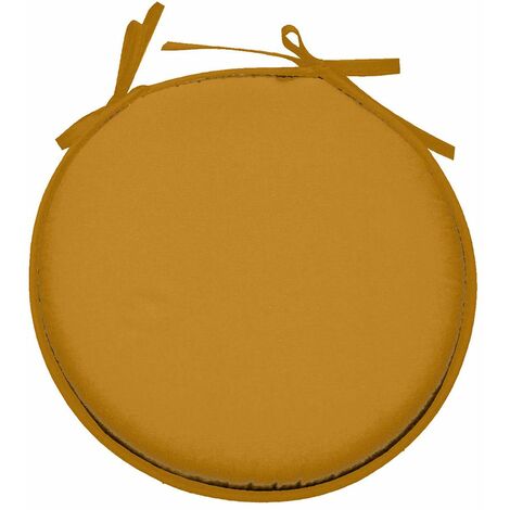 Galette de chaise curry ronde en polyester