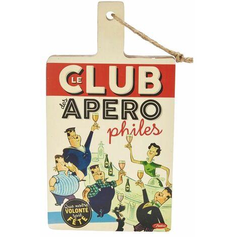 Planche de coupe en bois Club des Apérophiles (1/3)