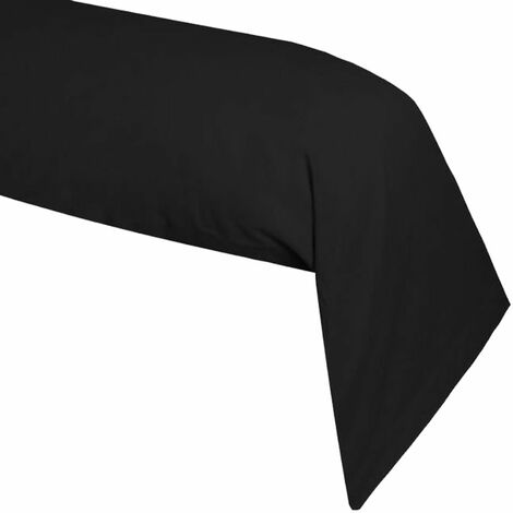 Taie de traversin noire 45 x 185 cm – 100 % coton – Confort optimal pour un sommeil réparateur – Stof