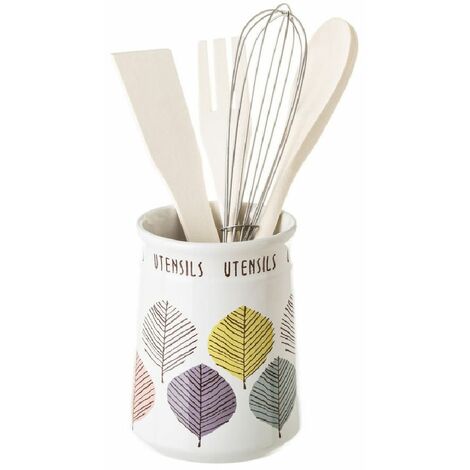 DCQRY Porte-ustensiles de Cuisine pour Comptoir Petit Porte-cuillère Pot à Ustensiles