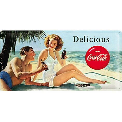 Plaque métal Coca-cola