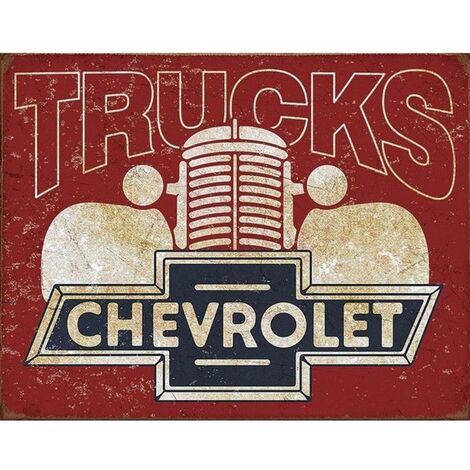 Décoration Rectangulaire Chevrolet 40.5 x 31.5 cm
