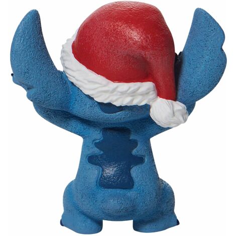 Statuette Disney Stitch De Noël, Résine Bleue, Collection, Neuve