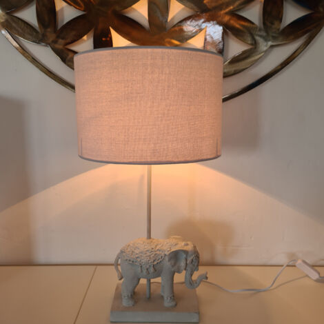 Lampe Eléphant avec abat-jour