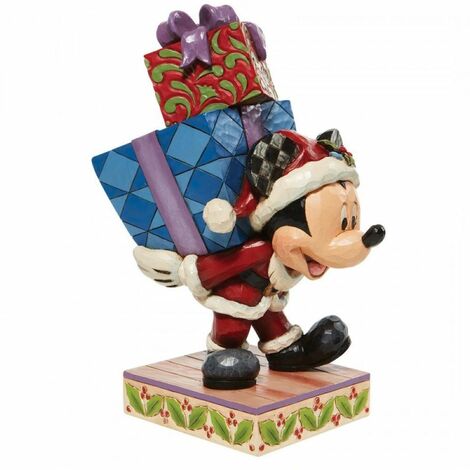 Statuette de Collection Mickey cadeaux de Noël (1/2)