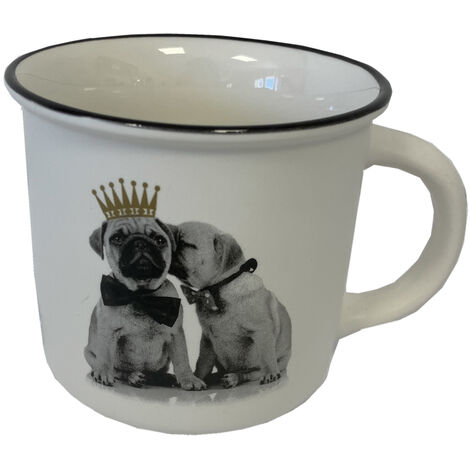 Tasse en céramique blanche - Chiots (1/2)