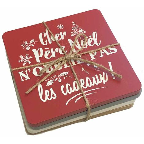 Set de 4 sous verres Noël (1/2)