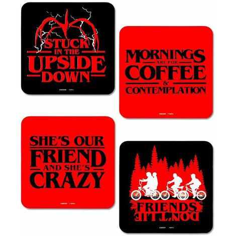 4 dessous de verres Stranger Things (1/3)