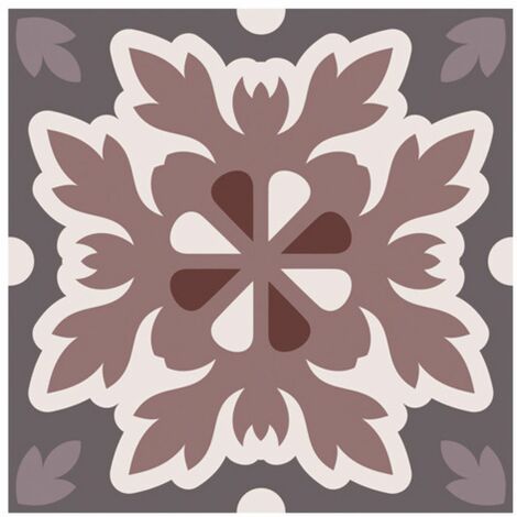 6 stickers carreaux de ciment 15 x 15 cm (1/2)