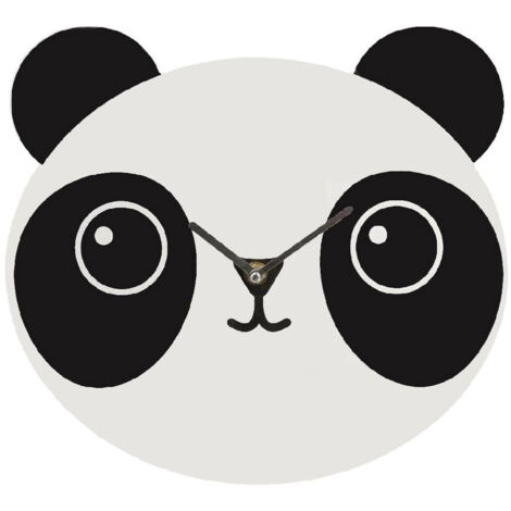 Pendule tête de panda 30 cm (1/4)