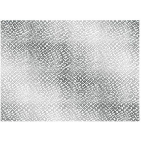 Rouleau d'adhésif décoratif Peau de serpent argent 45 x 150 c (1/2)