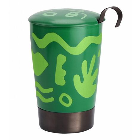 Tasse en porcelaine à double paroi avec infuseur Opéra Vert (1/2)
