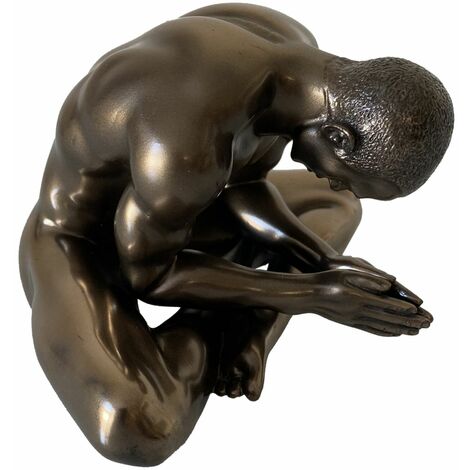 Statuette Body-Talk en résine - Homme assis 8 cm (1/3)