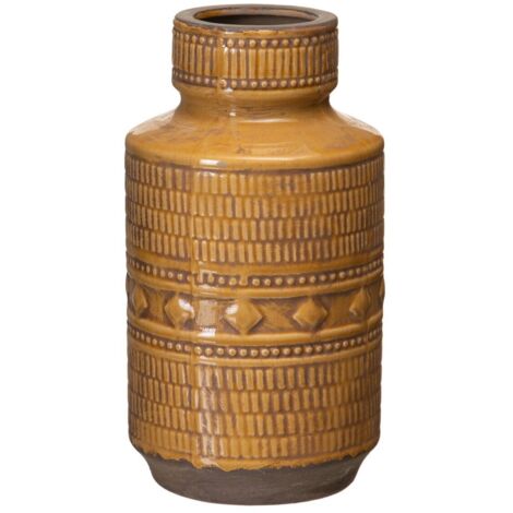 Grand Vase patiné moutarde (1/5)