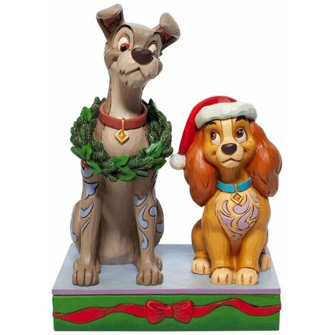 Statuette La Belle et le Clochard Noël (1/3)