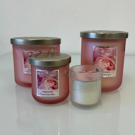 Bougie à la cire de soja Avec amour Heart and Home 30 heures