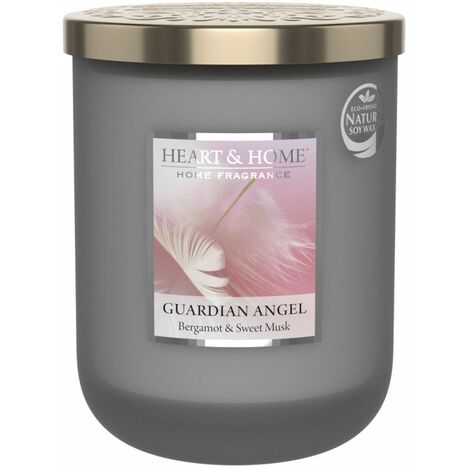 Grande bougie heart and home ange gardien