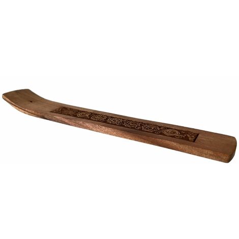 Porte bâton d'encens en bois motif Chakra (1/3)