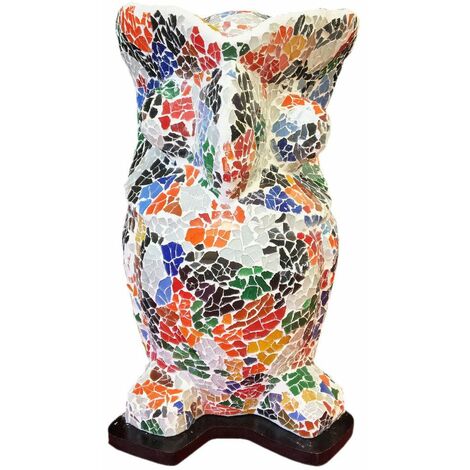 Lampe en verre Chouette 33 cm
