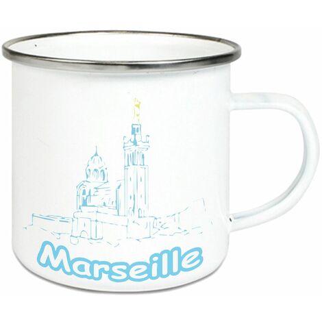 Tasse acier émaillé Marseille (1/2)