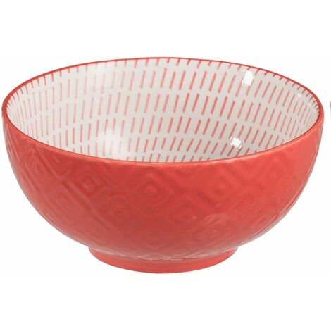 Bol corail en porcelaine (1/2)