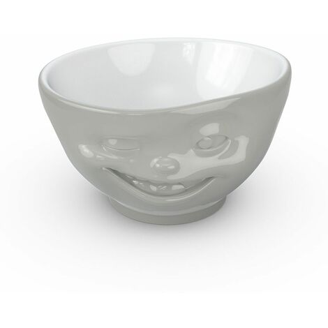 Grand bol en porcelaine hôtelière Tassen - Clin d'oeil gris (1/5)