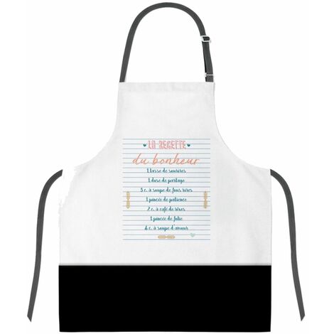 Tablier adulte à nouer - Recette bonheur (1/2)
