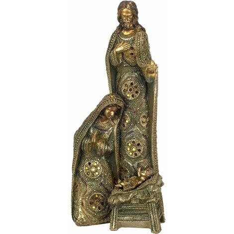 Grande statue Nativité en résine 47 cm