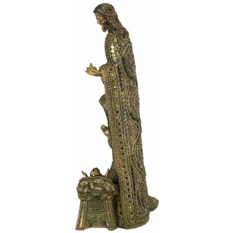 Grande statue Nativité en résine 47 cm