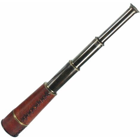 Signes Grimalt Décoration nautique  Télescope avec boîte brune 6x44x6cm 11382