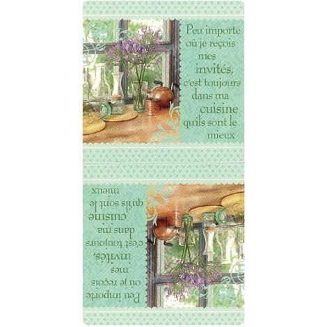 Torchon microfibre à message 70 x 35 cm (1/2)