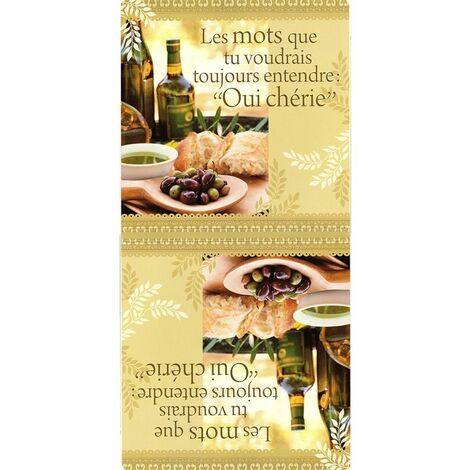Torchon microfibre à message 70 x 35 cm (1/2)