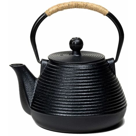 Tetsubin - Théière Japonaise Noire en fonte 1 L (1/2)