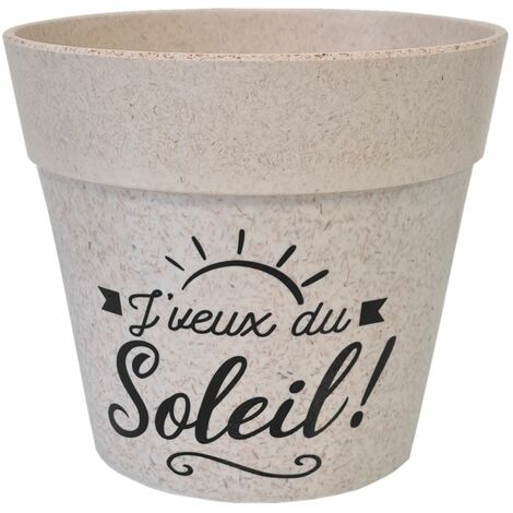 Cache pot j'veux du soleil en bambou (1/2)