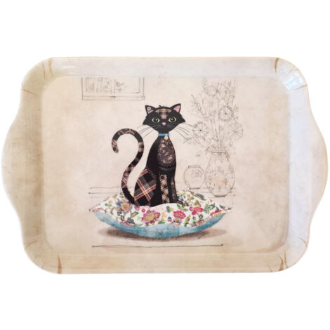 Mini plateau rectangulaire le Chat noir (1/2)