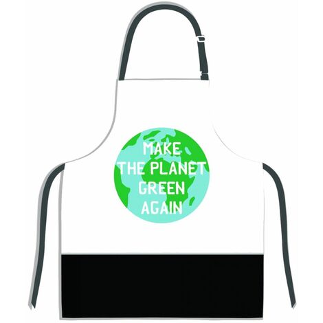 Tablier adulte à nouer - MAKE THE PLANET GREEN AGAIN (1/2)