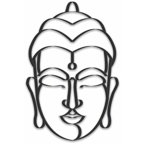 Bouddha décoratif à fixer au mur (1/3)