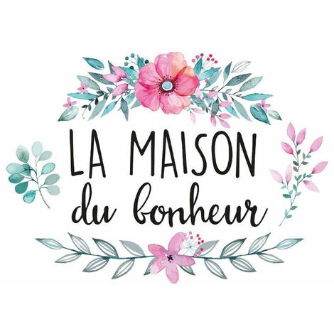 Autocollant Mural Maison du Bonheur (1/2)