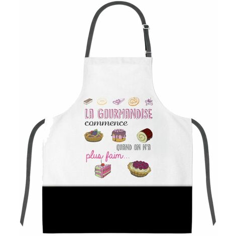 Tablier adulte à nouer - Gourmandise (1/2)