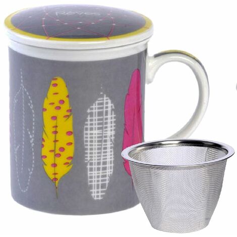 Mug avec infuseur Plumes