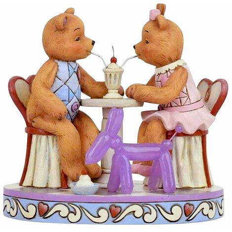 Statuette SUNDAE Button ans Squeaky par Jim Shore (1/4)