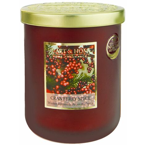 Grande bougie heart and home épices et cranberry (1/2)